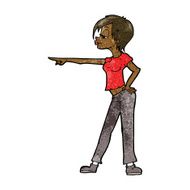 cartoon hip woman pointing N7