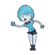 cartoon vampire girl welcoming N7