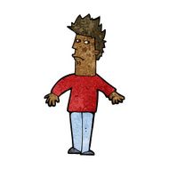 cartoon worried man N72