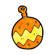 Cartoon Christmas Bauble N76