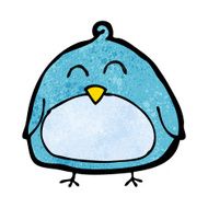 funny cartoon bird N127