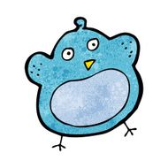 cartoon fat bird N17
