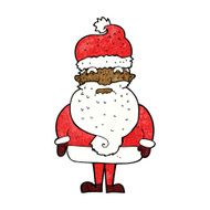 cartoon grumpy santa claus N7