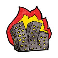 cartoon burning buildings N7