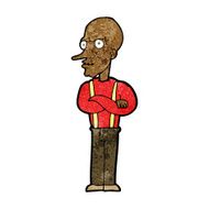 cartoon mean old man N7