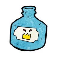 cartoon old bottle N5