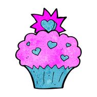 cartoon love heart cupcake N6