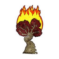 cartoon burning tree N29