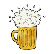 cartoon frothy beer N11
