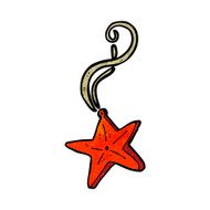 cartoon magic star necklace N7