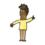 cartoon man with idea N119