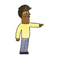 Cartoon Man Pointing N148