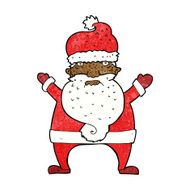 cartoon ugly santa claus N7