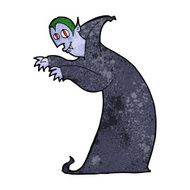 cartoon spooky vampire N38