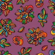 seamless colorful floral background wallpaper pattern N3