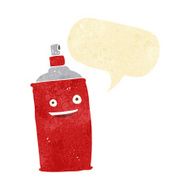 cartoon spray can with speech bubble N16