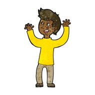 cartoon happy man N335