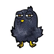 funny cartoon bird N128