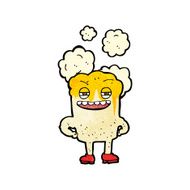 cartoon happy tooth N29