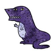 cartoon dinosaur N111