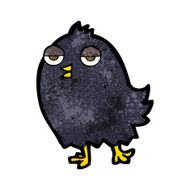 funny cartoon bird N130
