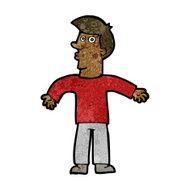 Cartoon Man Shrugging Shoulders N50