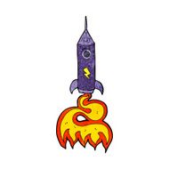 Cartoon Space Rocket N43