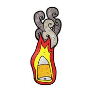 cartoon flaming bullet N10