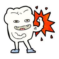 cartoon strong healthy tooth N7