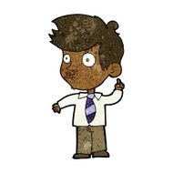 cartoon boy asking question N20