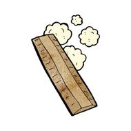 cartoon wooden ruler N13