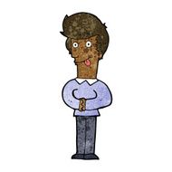 cartoon man sticking out tongue N20