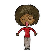 cartoon woman with closed eyes N7