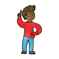 cartoon man with idea N120