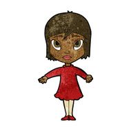 cartoon girl in dress N7