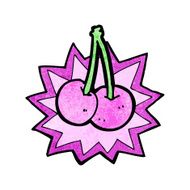 cartoon cherries symbol N3