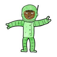cartoon space man N30