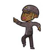 cartoon man in bike helmet pointing N7