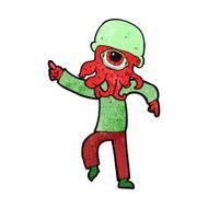 cartoon alien man dancing N7