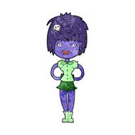 cartoon happy vampire girl N25
