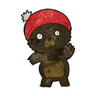 cute cartoon black bear N42