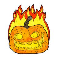 cartoon spooky pumpkin N16