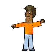 cartoon happy man N337
