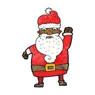 cartoon angry santa claus N14