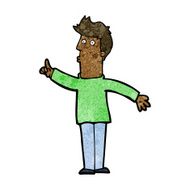 cartoon man advising caution N7