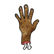 gross zombie hand cartoon N5
