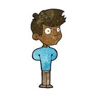 cartoon boy staring N14