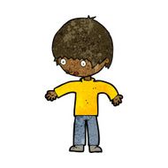 cartoon confused boy N12