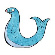 cartoon happy seal N14