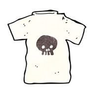 cartoon skull tee N12